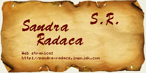 Sandra Radača vizit kartica